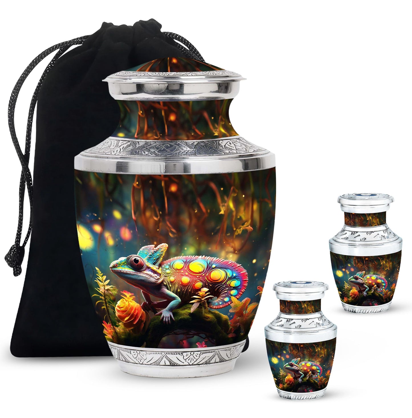 Colorful Personalized Beach Cremation Urn for Mom - 10-inch, 200 cu in - Yatskia