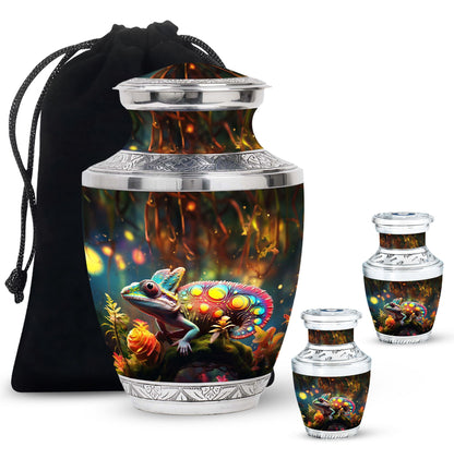 Colorful Personalized Beach Cremation Urn for Mom - 10-inch, 200 cu in - Yatskia