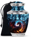 Dark Flame Dragon Cremation Urn for Human Ashes - Funeral Urns For Ashes