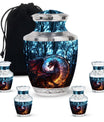 Dark Flame Dragon Cremation Urn for Human Ashes - Funeral Urns For Ashes
