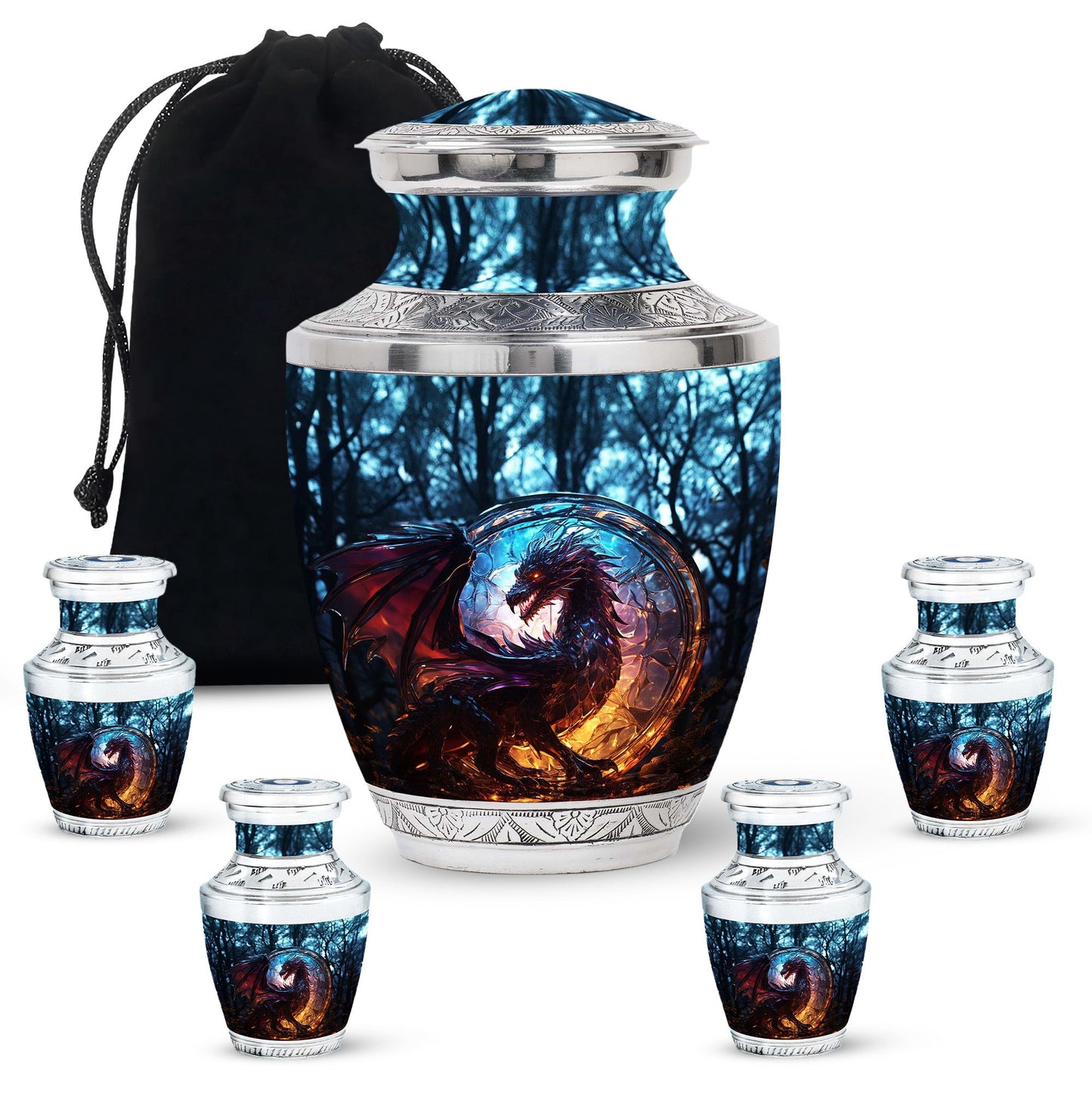 Personalized Beach Cremation Urn for Human Ashes - 10-inch, 200 cu in - Yatskia