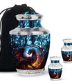 Dark Flame Dragon Cremation Urn for Human Ashes - Funeral Urns For Ashes