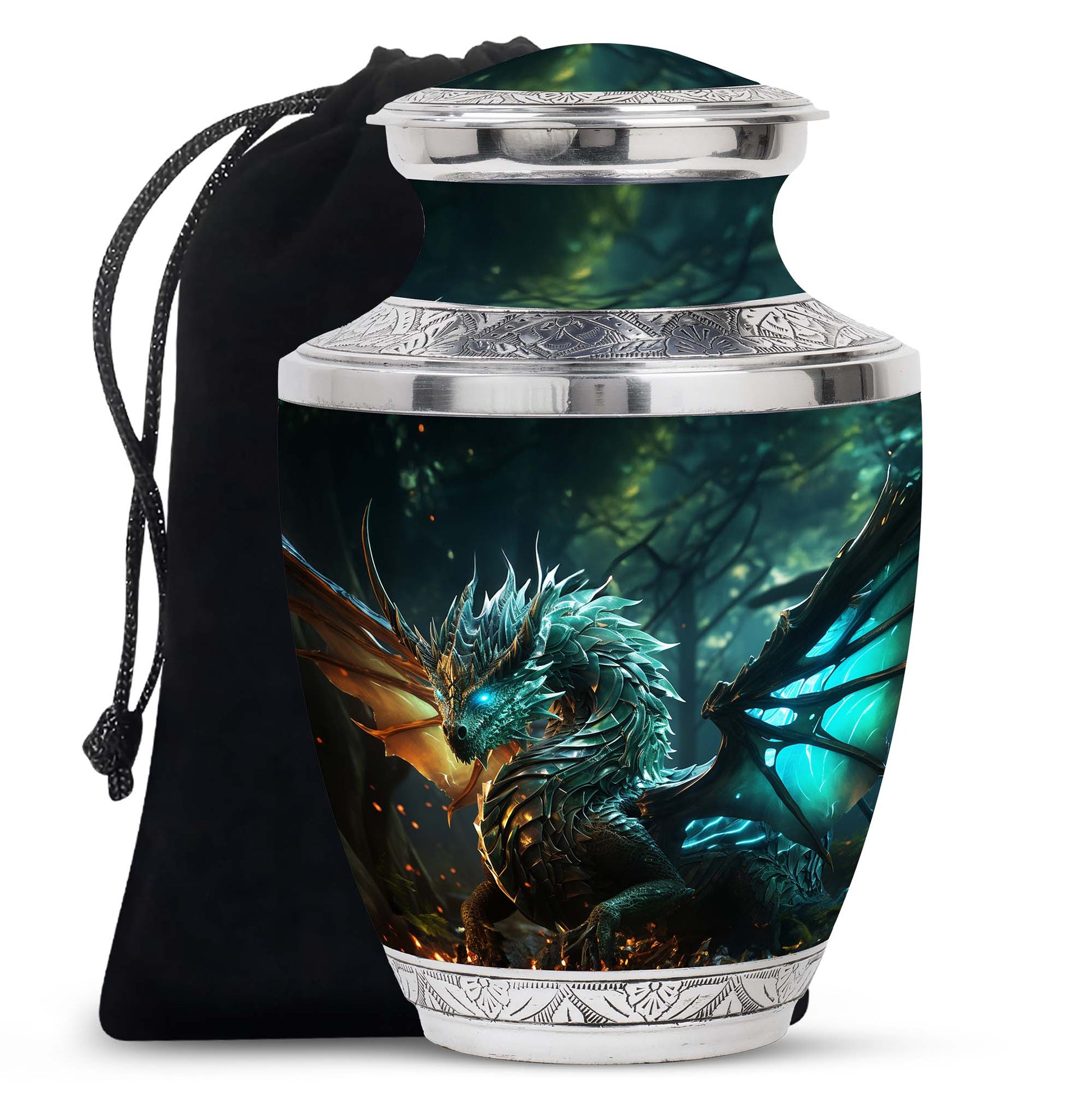 Dragon Cremation Urn – Fantasy Memorial Keepsake for Ashes