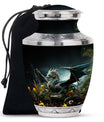 Dragon Of Enchanted Woods - Dragon Urns Funeral Large  Urns