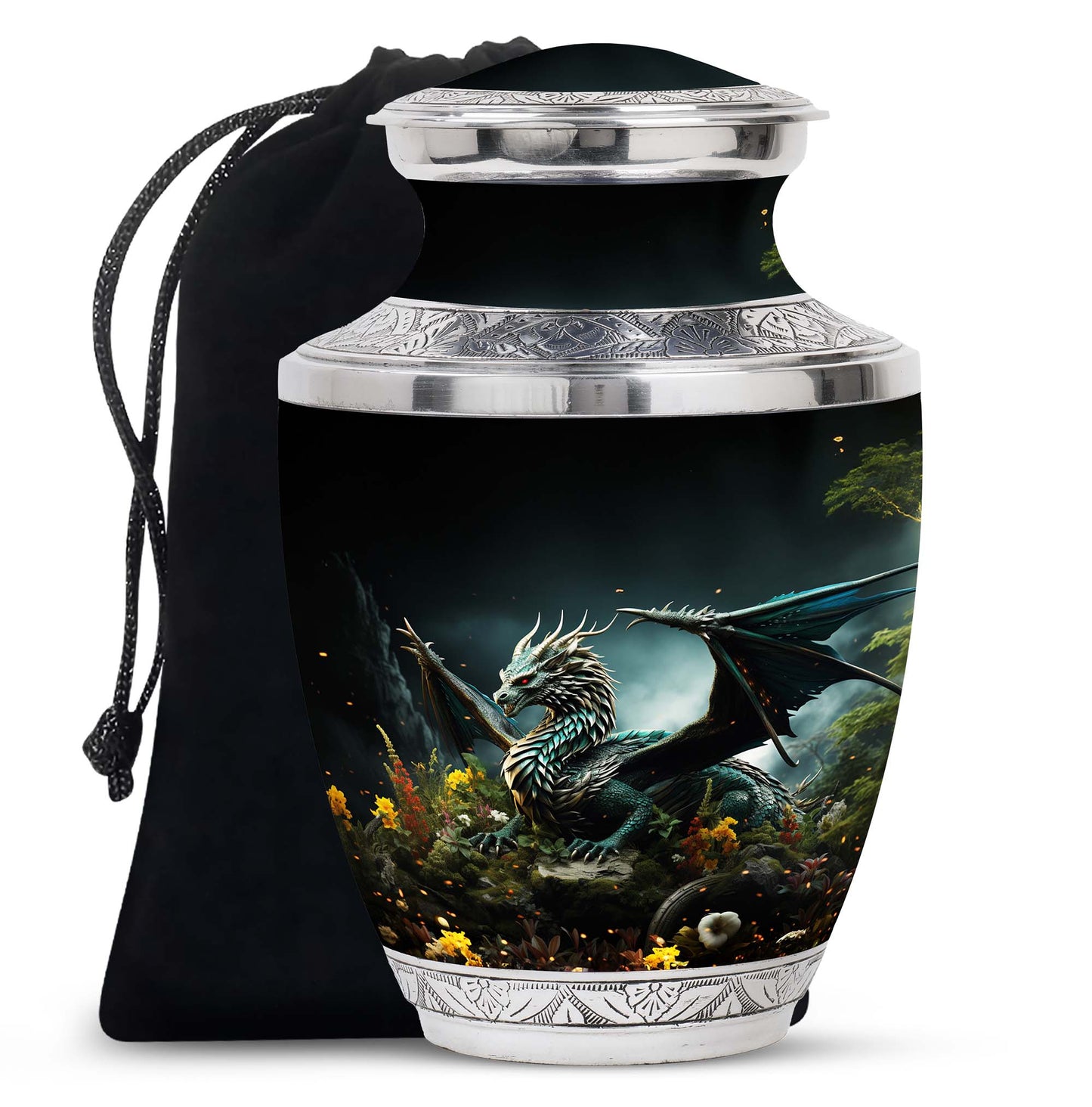 Wood Beach Cremation Urn for Human Ashes - 10-inch, 200 cu in - Yatskia