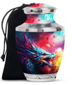 Colorful Dragon Urn - Dragon Urns Funeral Large Cremation Urns For Ashes