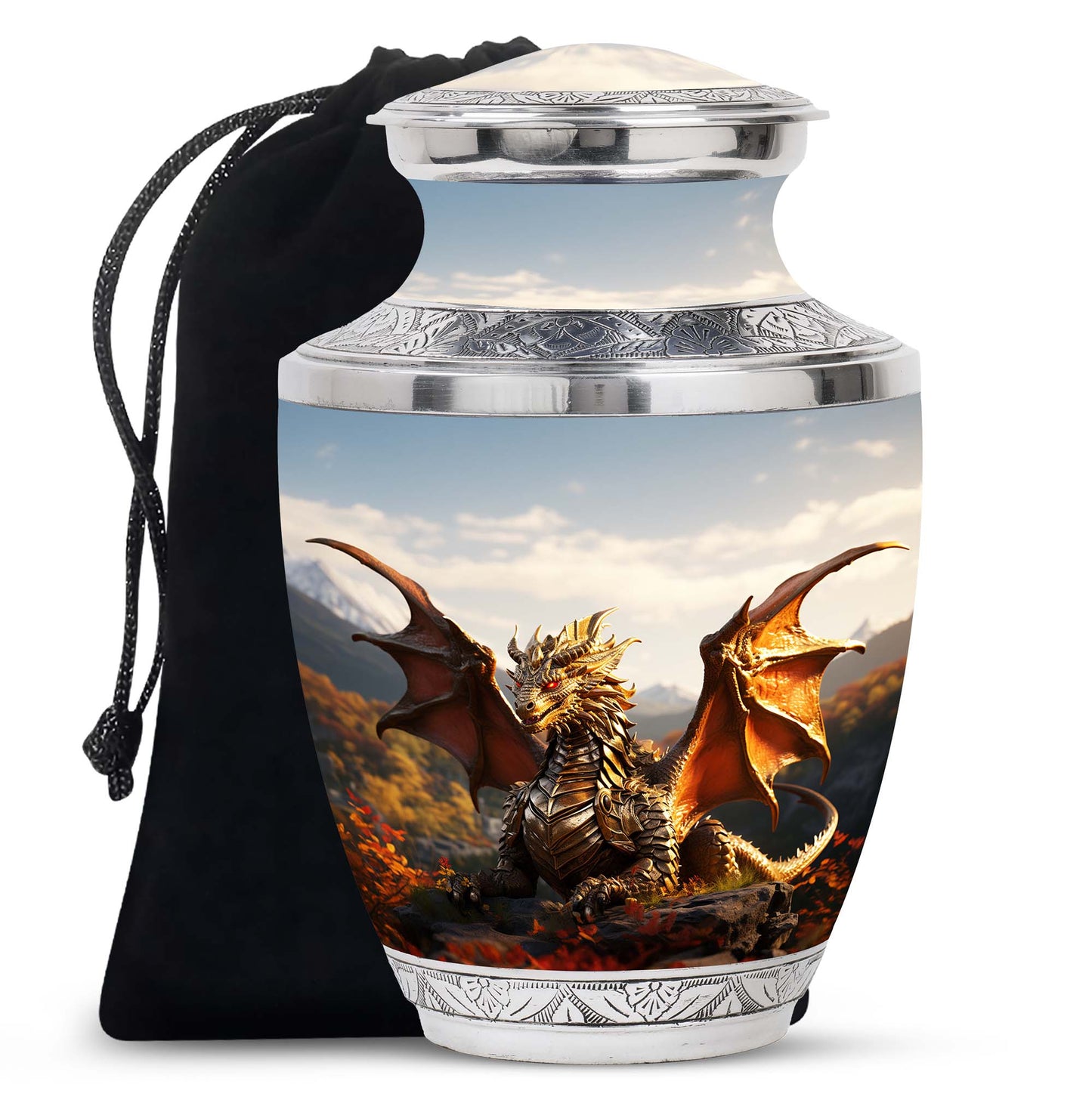 Personalized Beach Cremation Urn for Mom - 10-inch, 200 cu in - Yatskia