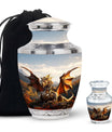 Golden Dragon Cremation Urn for Human Ashes - Large Urn For Mom