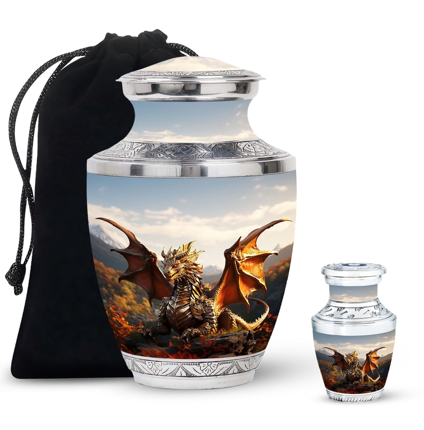 Personalized Beach Cremation Urn for Mom - 10-inch, 200 cu in - Yatskia