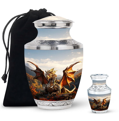 Personalized Beach Cremation Urn for Mom - 10-inch, 200 cu in - Yatskia