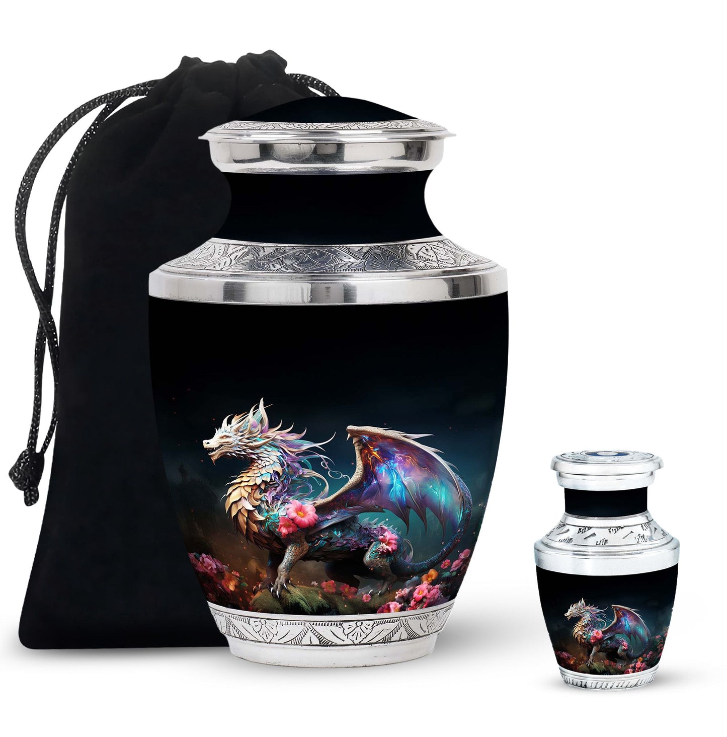 Colorful Dragon Urn For Sale - Dragon Urns Funeral Large Cremation Urns