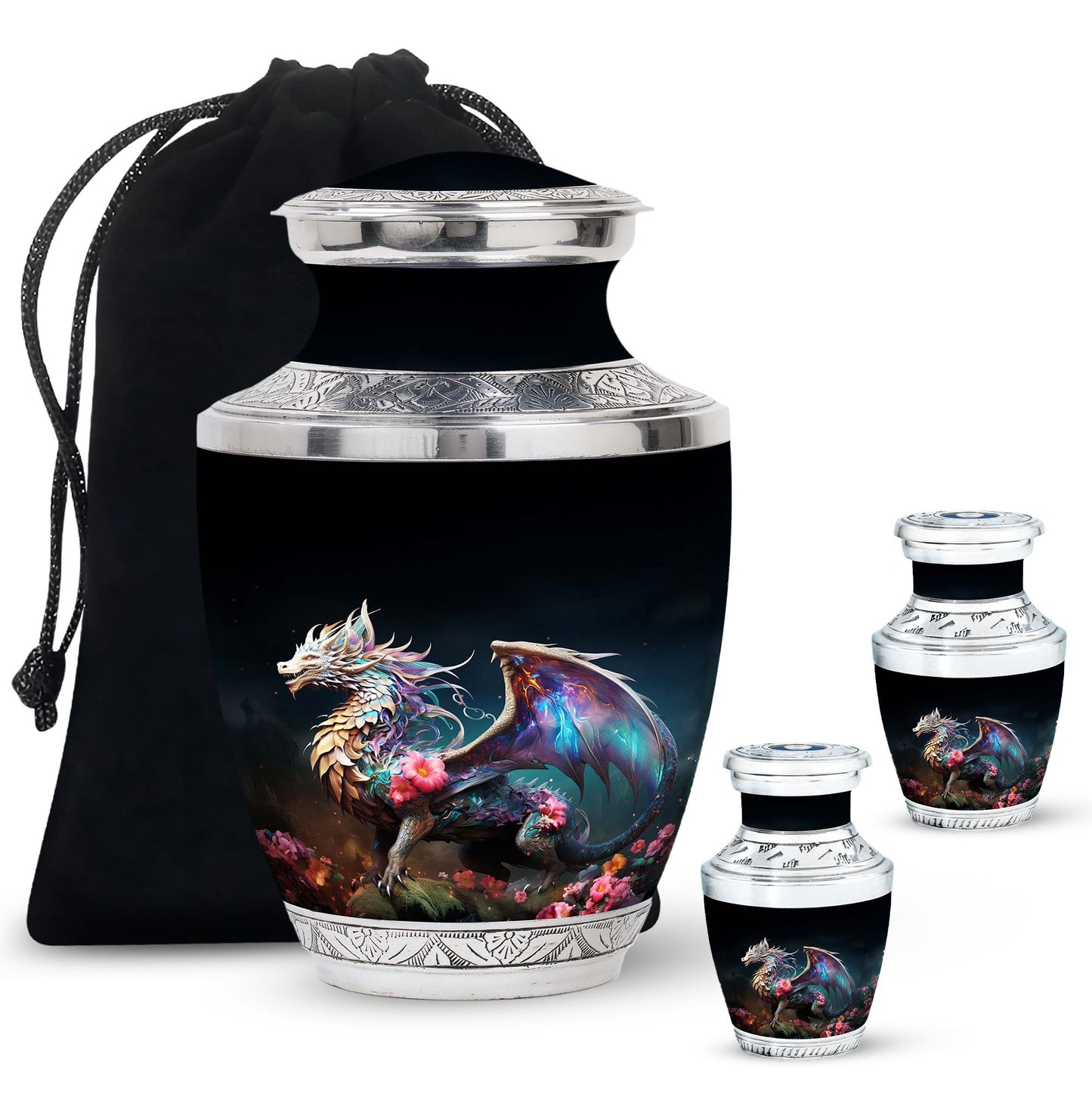 Colorful Dragon Urn For Sale - Dragon Urns Funeral Large Cremation Urns
