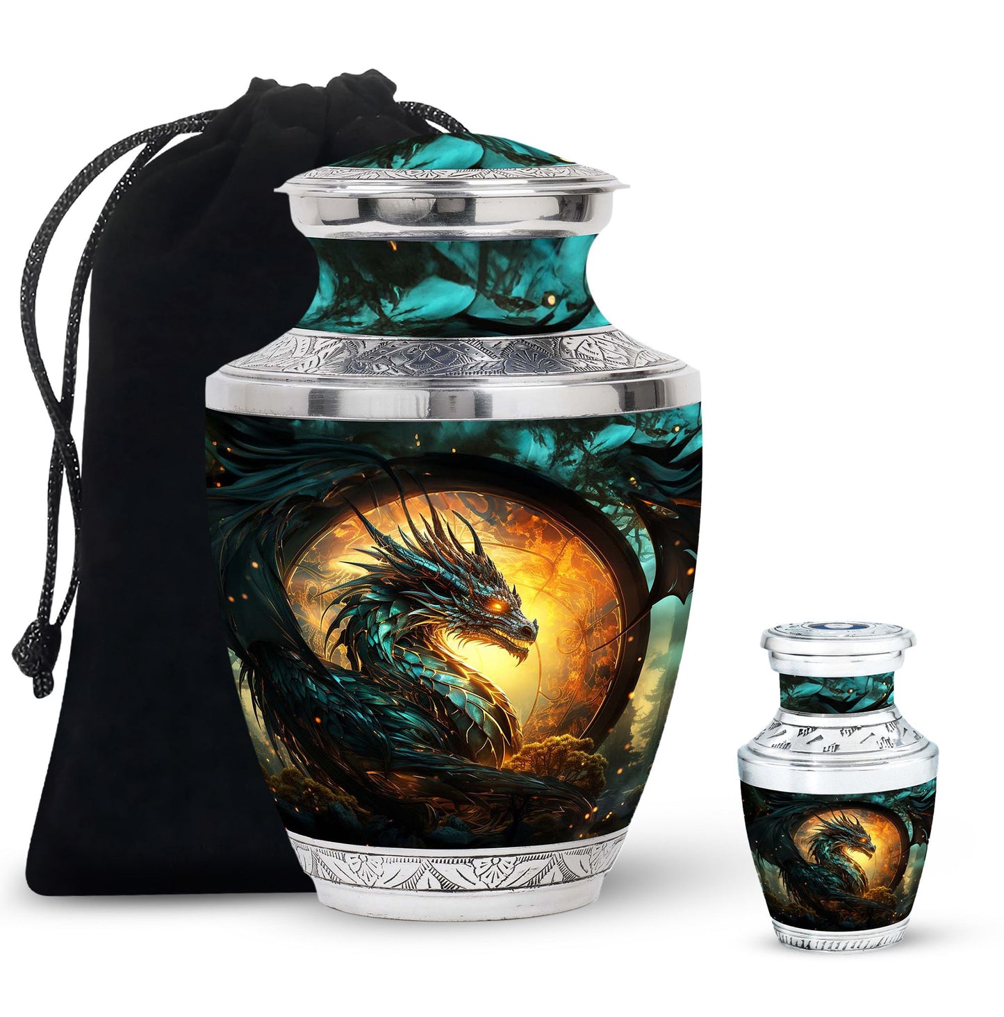 Personalized Beach Cremation Urn for Adult - 10-inch, 200 cu in - Yatskia