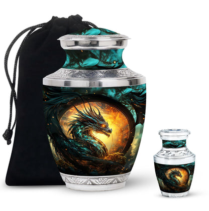 Personalized Beach Cremation Urn for Adult - 10-inch, 200 cu in - Yatskia