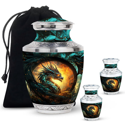 Personalized Beach Cremation Urn for Adult - 10-inch, 200 cu in - Yatskia