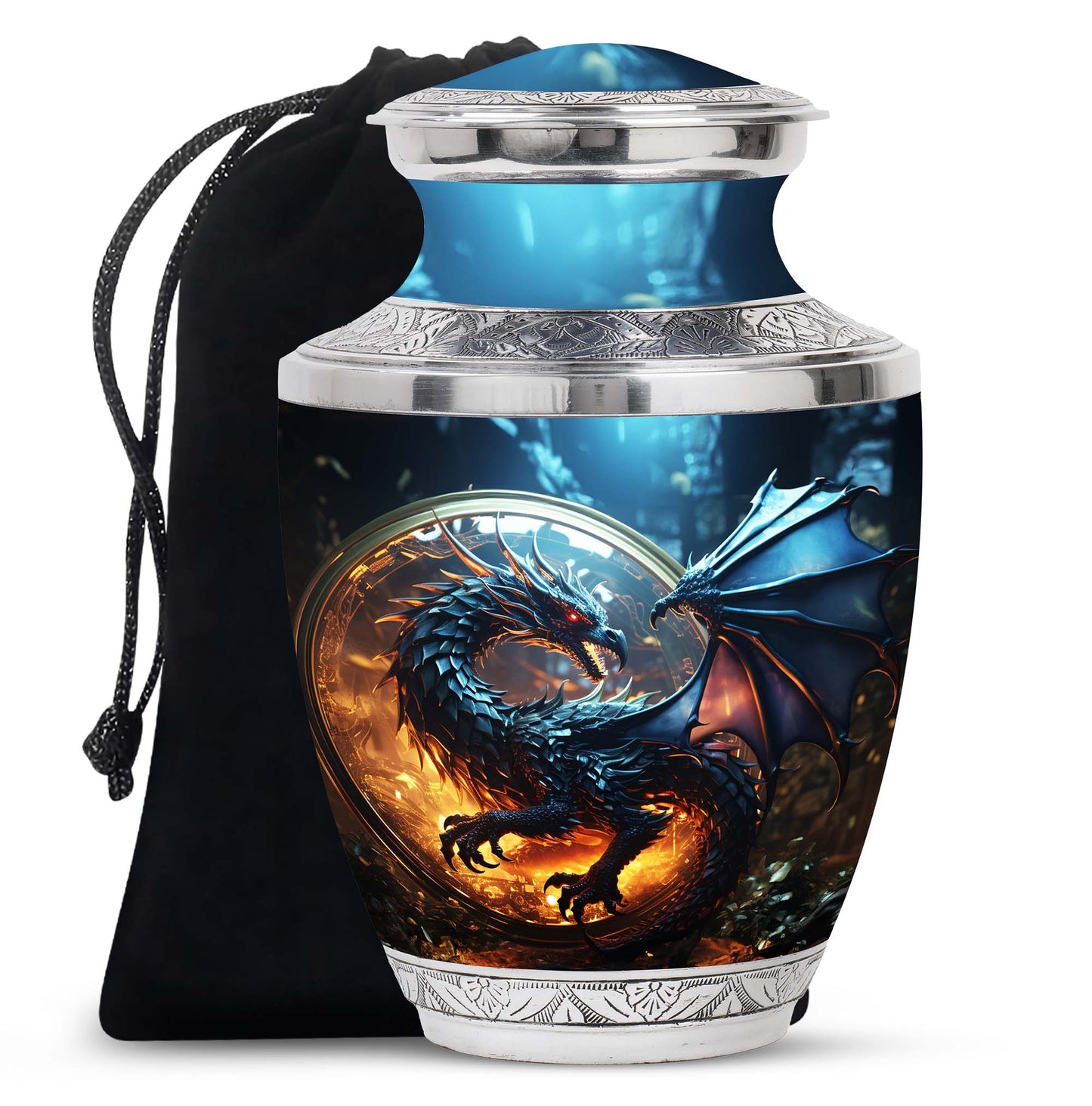 Personalized Beach Cremation Urn for Human Ashes - 10-inch, 200 cu in - Yatskia
