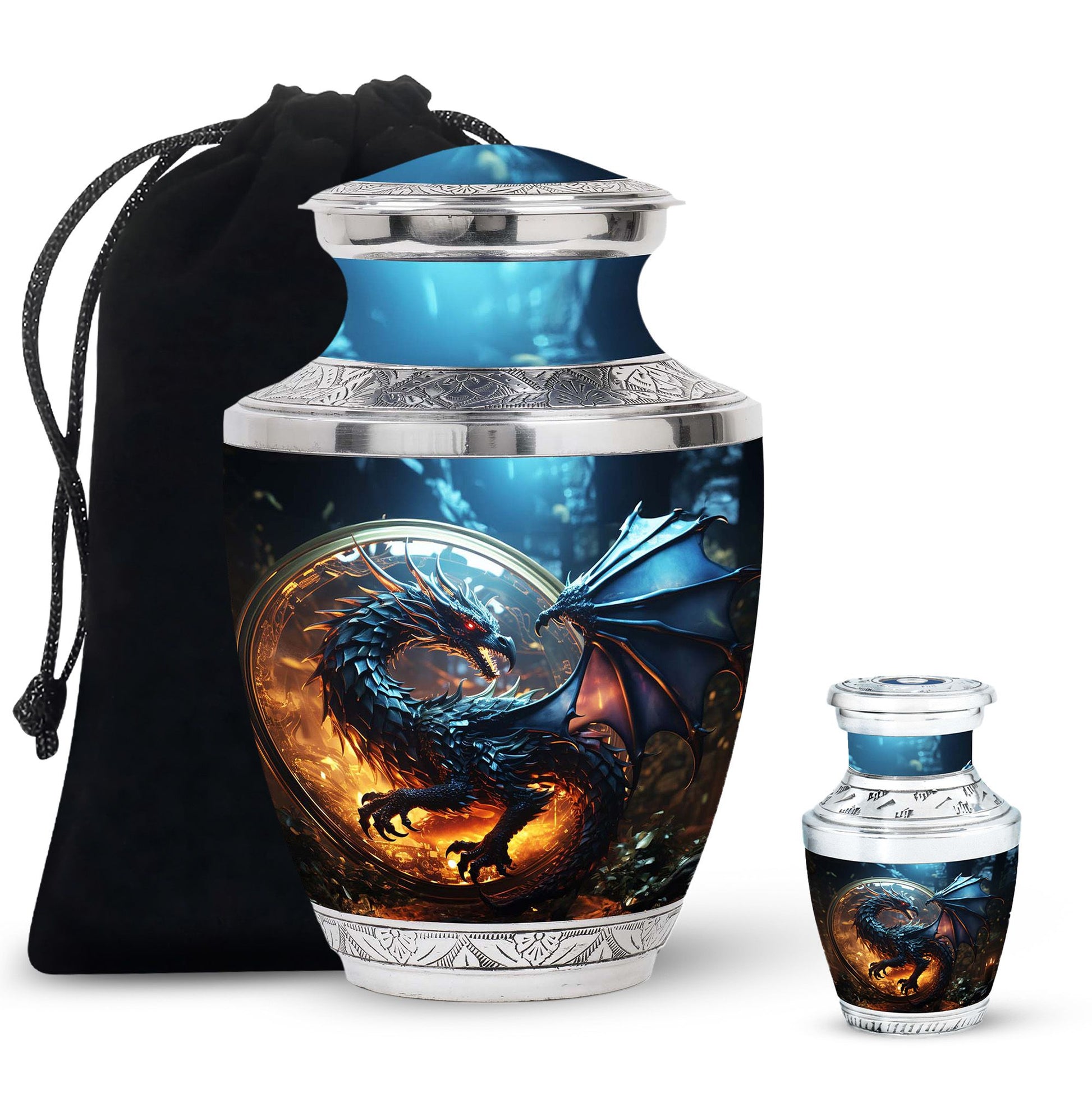 Dragon Memorial Urn - Dragon Urns Funeral Large Cremation Urns