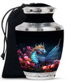 Dragon Moonlit Roses Urn - Dragon Urns Funeral Large  Urns