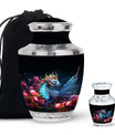 Dragon Moonlit Roses Urn - Dragon Urns Funeral Large  Urns