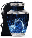 Cat Cremation Urn for Human Ashes – Blue Funeral Urns For Women