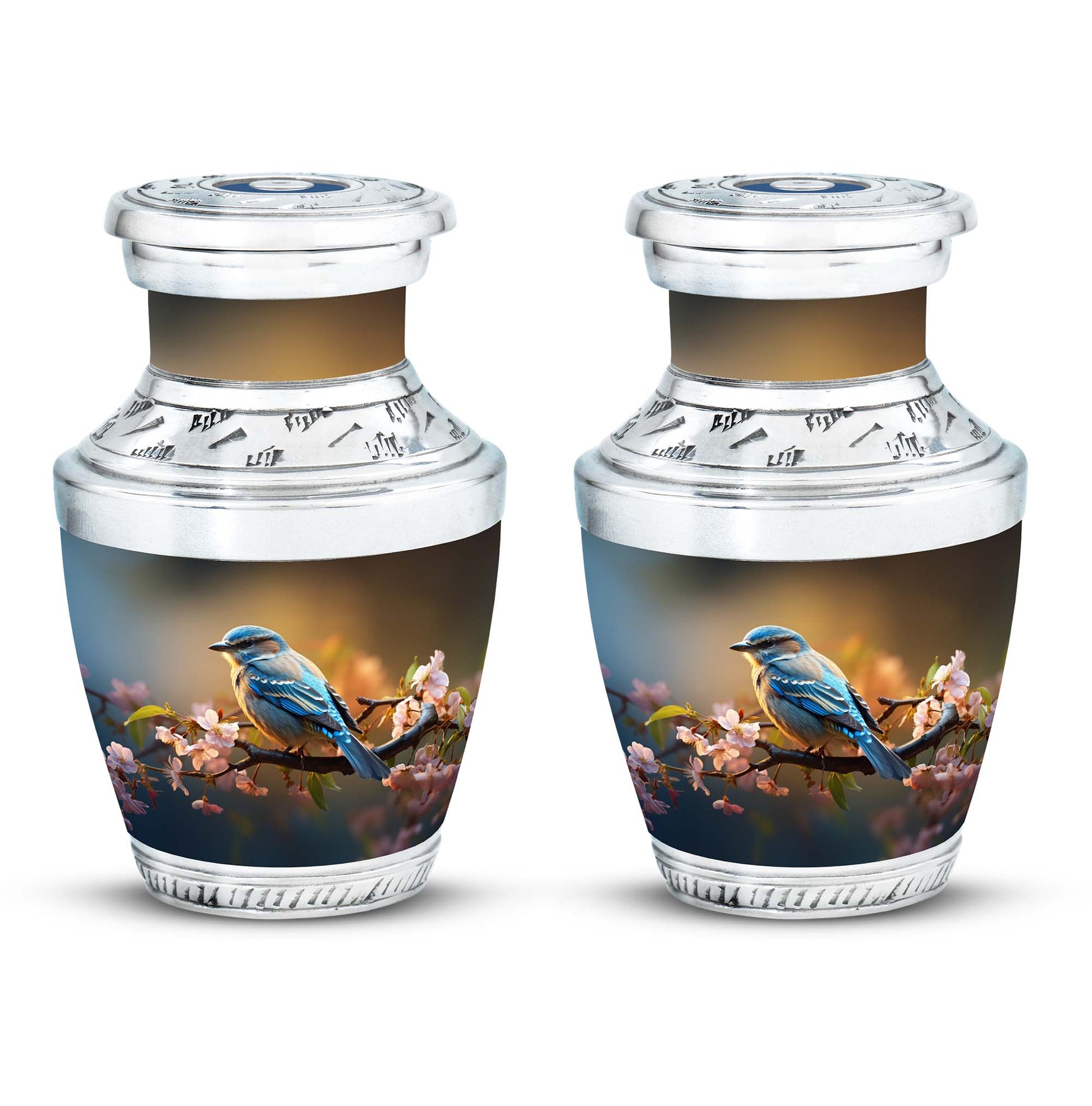 Spring Blossom - Bird Urns Funeral Large Cremation Urns For Ashes