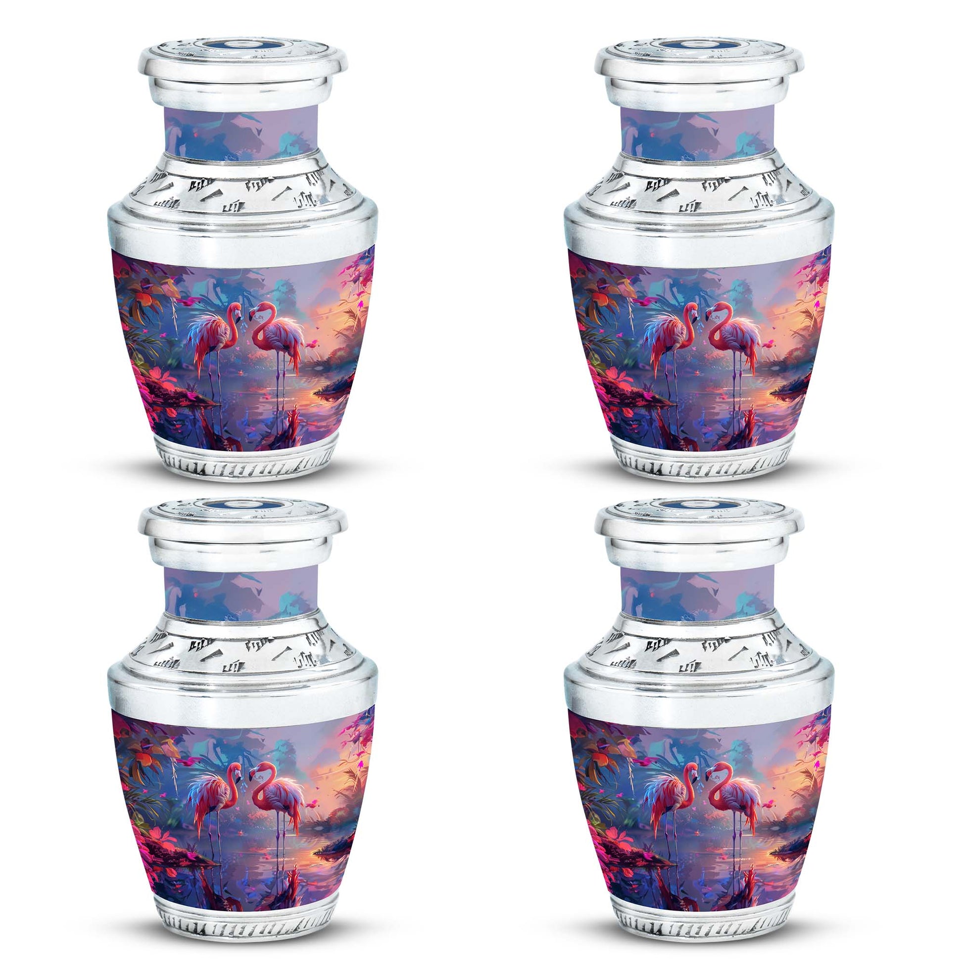 Flamingo Love Cremation Urn for Human Ashes - Cremation Urns For Adult