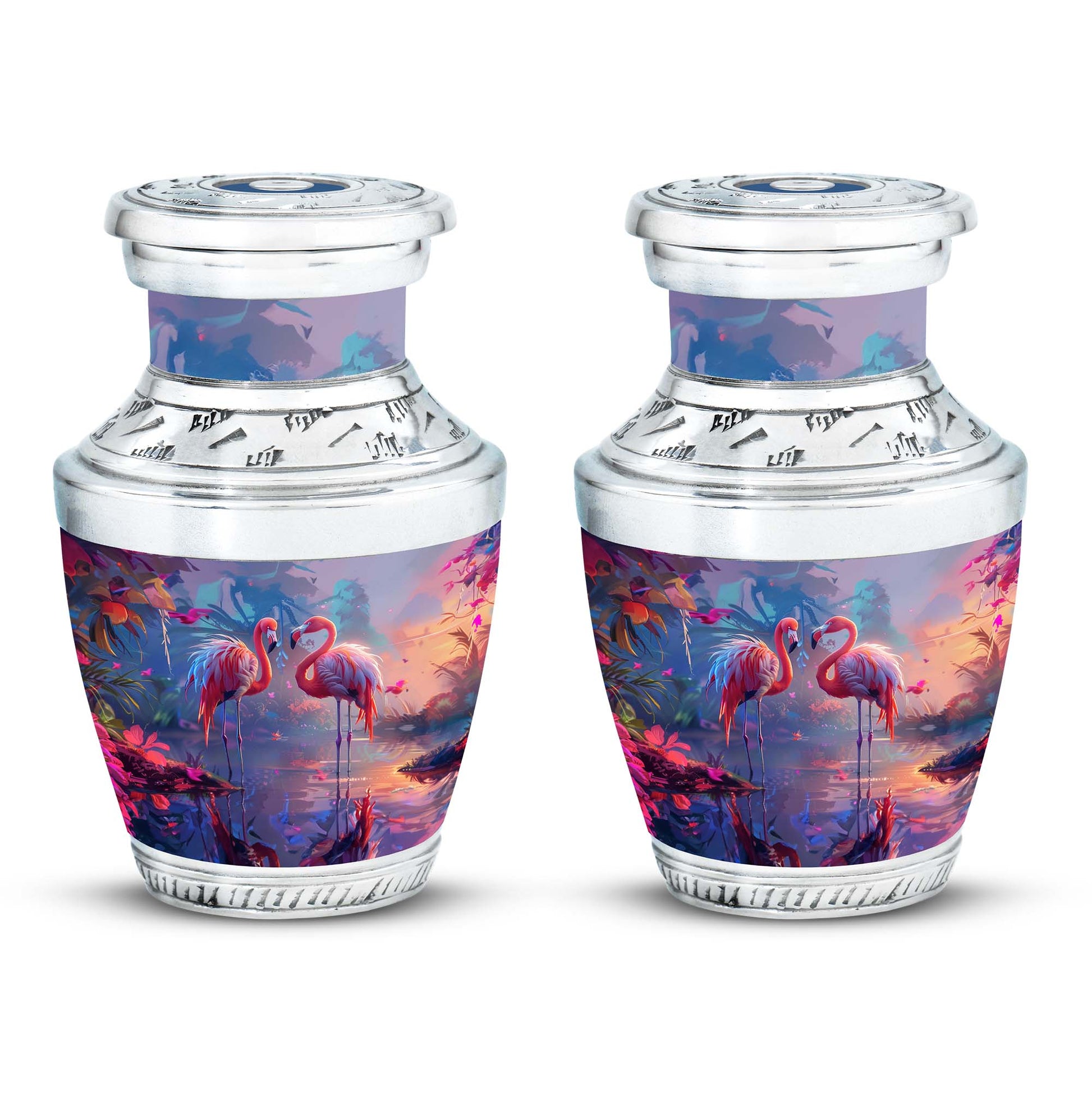 Flamingo Love Cremation Urn for Human Ashes - Cremation Urns For Adult