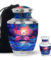 Vibrant Flamingo Fantasy - Bird Urns Funeral Large Cremation Urns