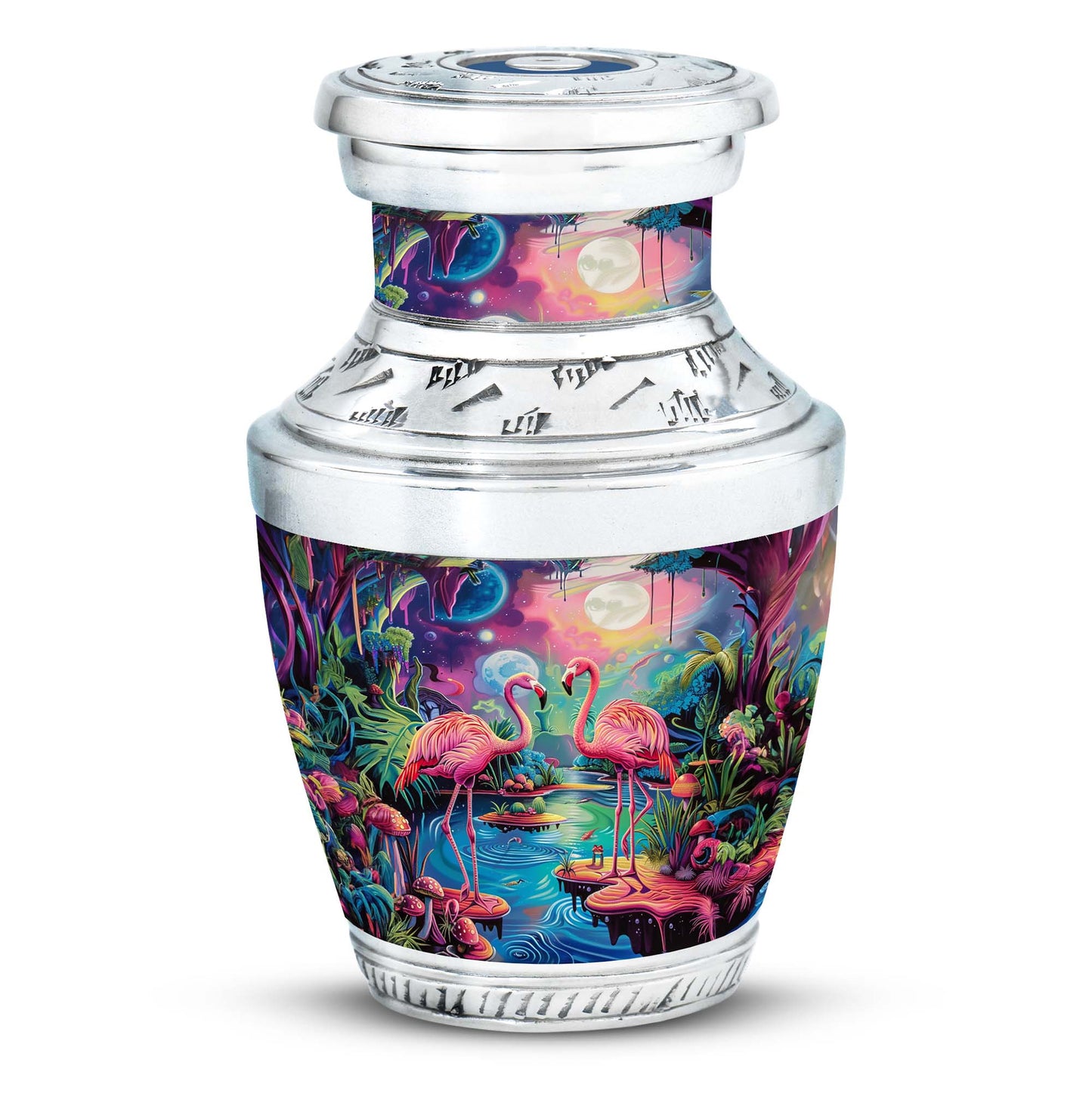 Pink Personalized Bird Cremation Urn for Adult - 10-inch, 200 cu in - Yatskia