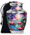 Pink Flamingo Cremation Urn for Human Ashes For Adult Mom and Dad