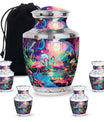 Pink Flamingo Cremation Urn for Human Ashes For Adult Mom and Dad