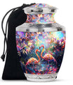 Vibrant Flamingo Pair Cremation Urn for Human Ashes - Funeral Urns For Adult