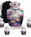 Vibrant Flamingo Pair Cremation Urn for Human Ashes - Funeral Urns For Adult