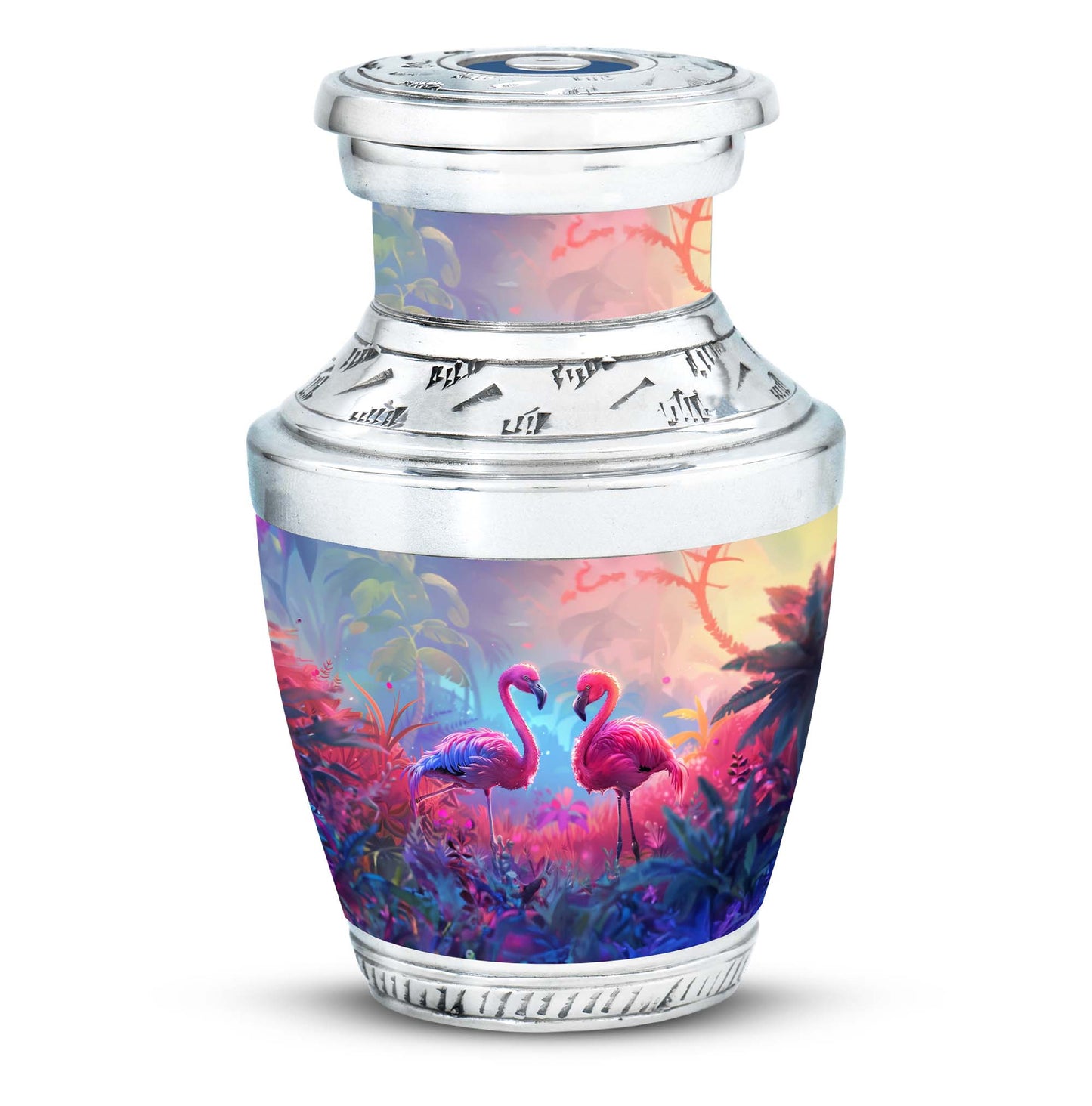 Pink Personalized Bird Cremation Urn for Men & Women - 10-inch, 200 cu in - Yatskia
