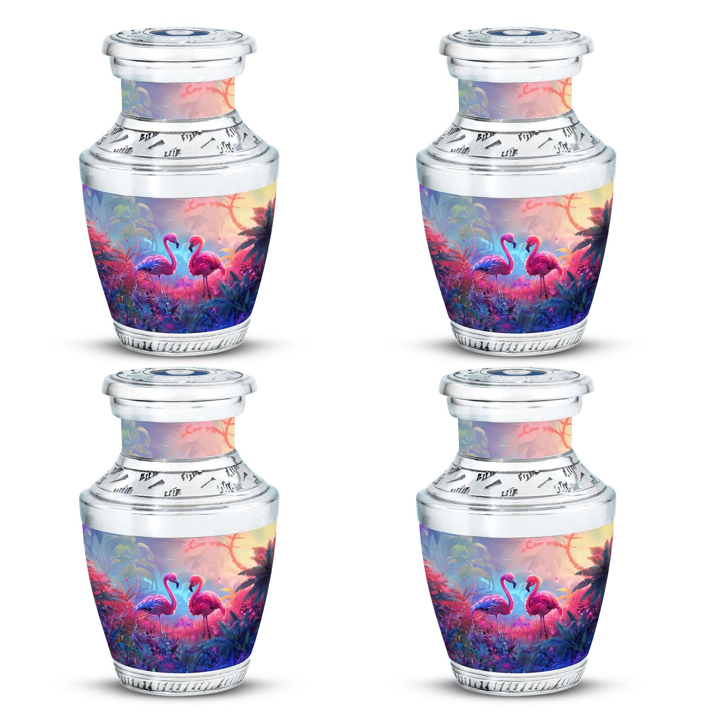 Pink Personalized Bird Cremation Urn for Men & Women - 10-inch, 200 cu in - Yatskia