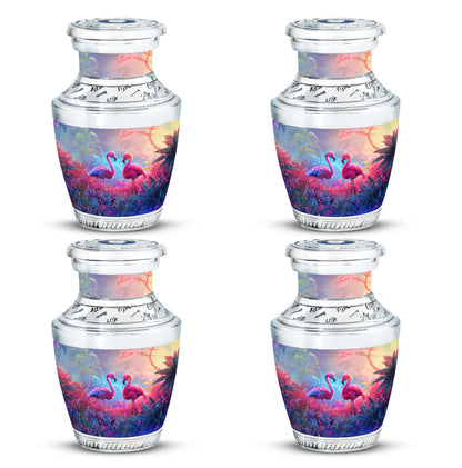 Pink Personalized Bird Cremation Urn for Men & Women - 10-inch, 200 cu in - Yatskia