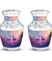 Pink Flamingo Cremation Urn For Human Ashes For Men & Women