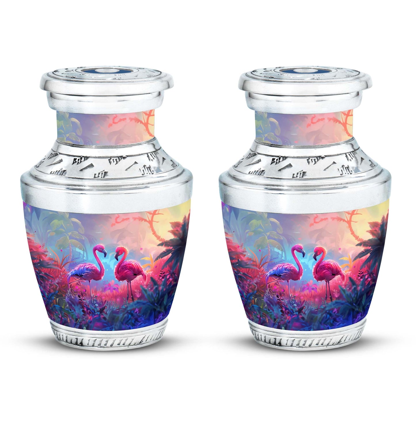 Pink Personalized Bird Cremation Urn for Men & Women - 10-inch, 200 cu in - Yatskia
