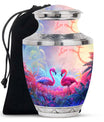 Pink Flamingo Cremation Urn For Human Ashes For Men & Women