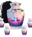 Pink Flamingo Cremation Urn For Human Ashes For Men & Women
