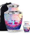 Pink Flamingo Cremation Urn For Human Ashes For Men & Women