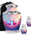 Pink Flamingo Cremation Urn For Human Ashes For Men & Women