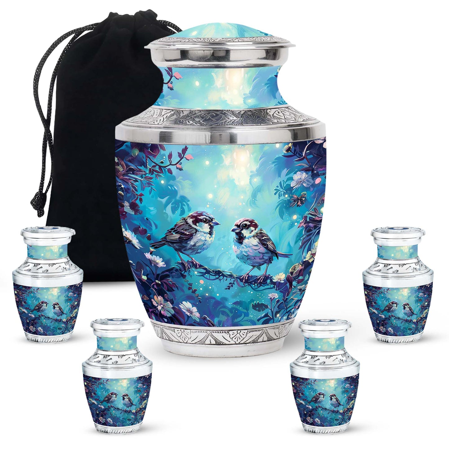 Personalized Bird Cremation Urn for Adults - 10-inch, 200 cu in - Yatskia