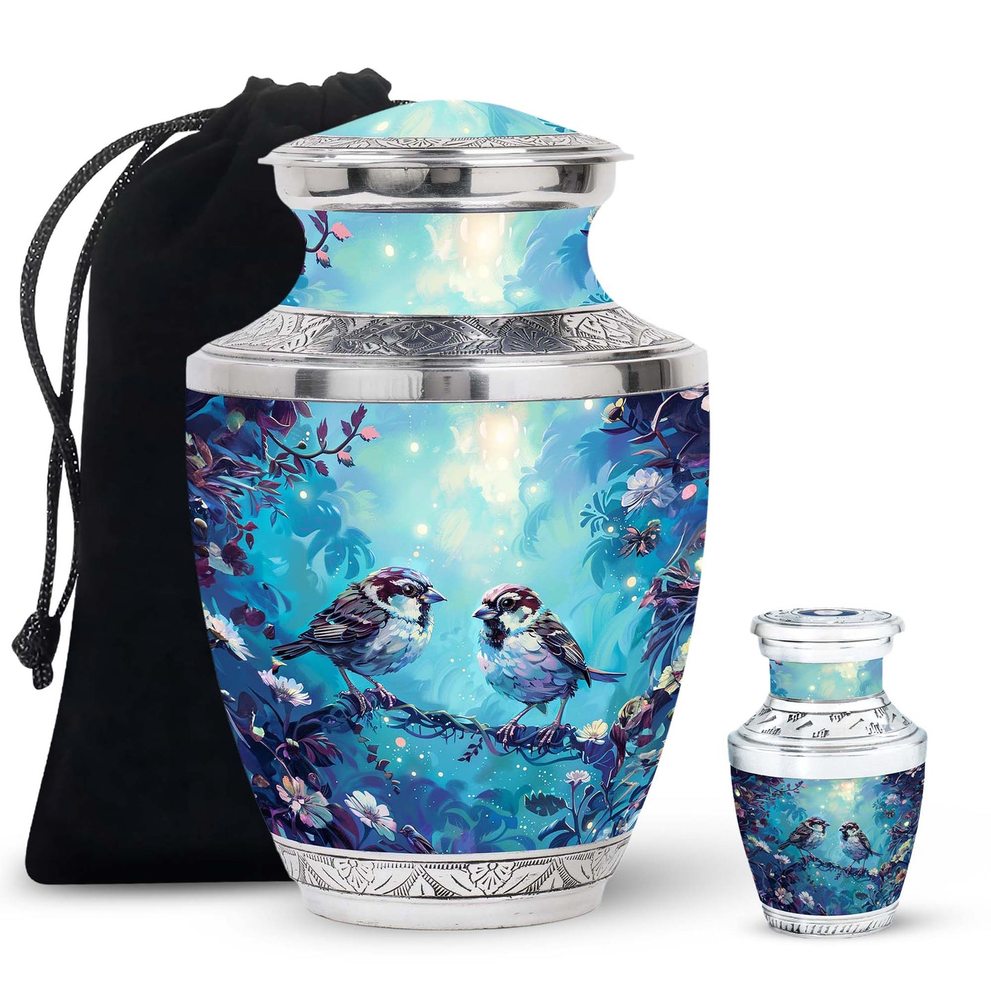 Personalized Bird Cremation Urn for Adults - 10-inch, 200 cu in - Yatskia