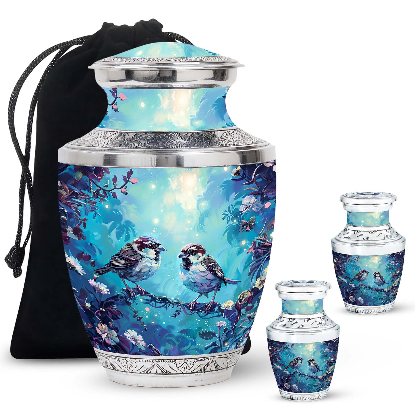 Personalized Bird Cremation Urn for Adults - 10-inch, 200 cu in - Yatskia