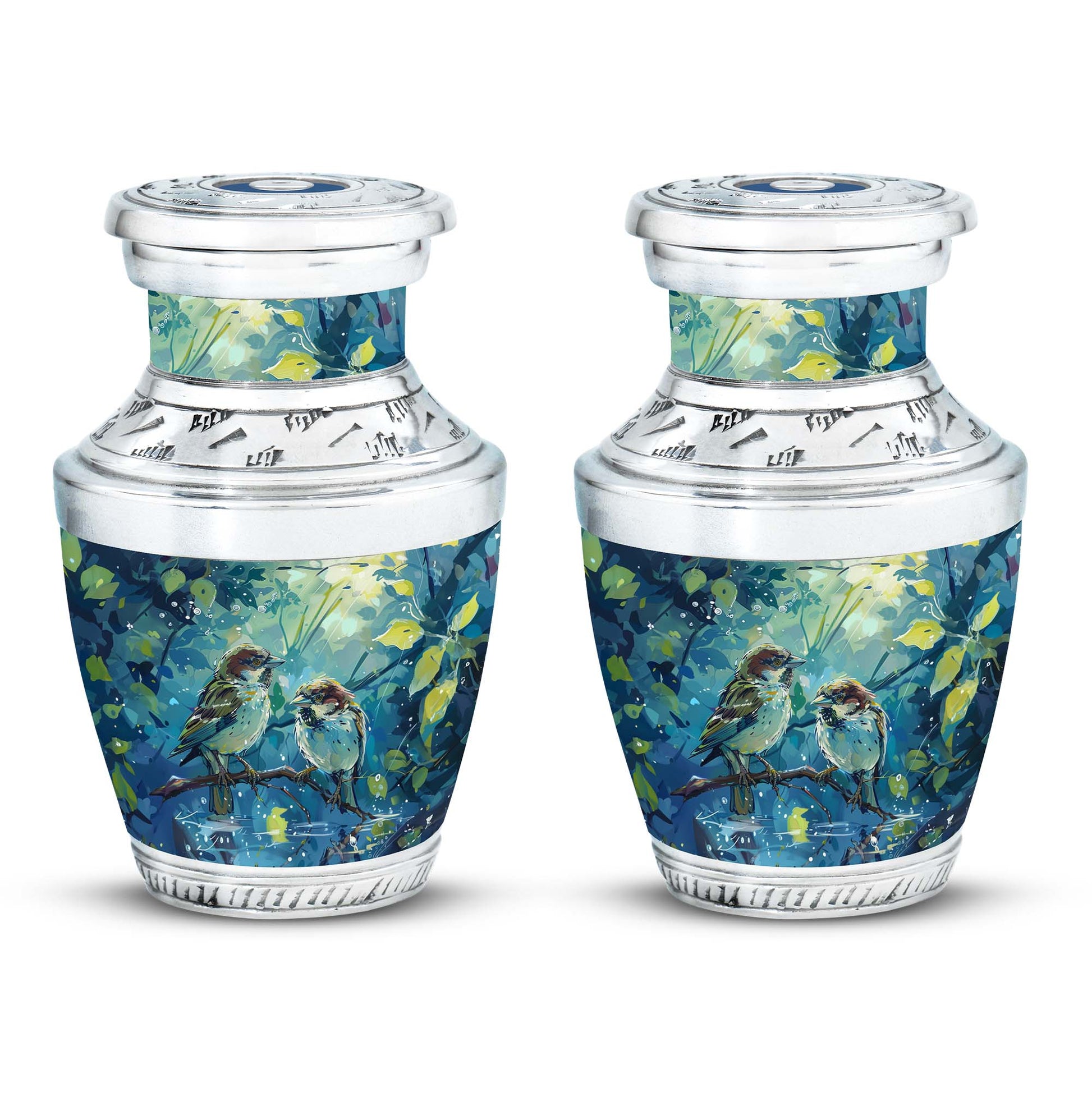 Sparrow Pair Cremation Urn for Human Ashes - Cremation Urns For Adults