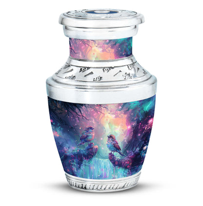 Colorful Personalized Bird Cremation Urn for Mom - 10-inch, 200 cu in - Yatskia