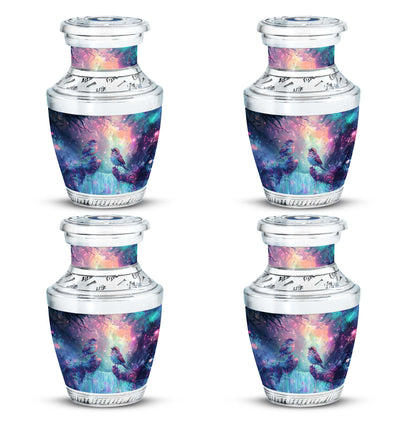 Colorful Personalized Bird Cremation Urn for Mom - 10-inch, 200 cu in - Yatskia