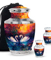Sunset Swan Cremation Urn for Human Ashes - Urn For Men & Women