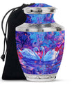Dual Swan Cremation Urns For Human Ashes - Mini Urn Set For Ashes